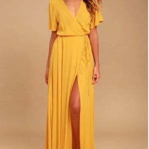 Lulus wrap maxi dress